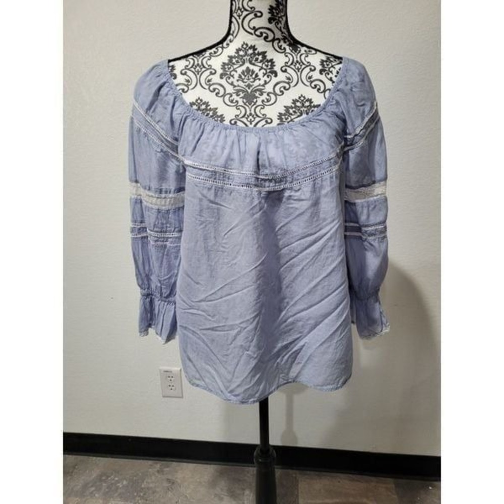 Hinge crop top blouse‎